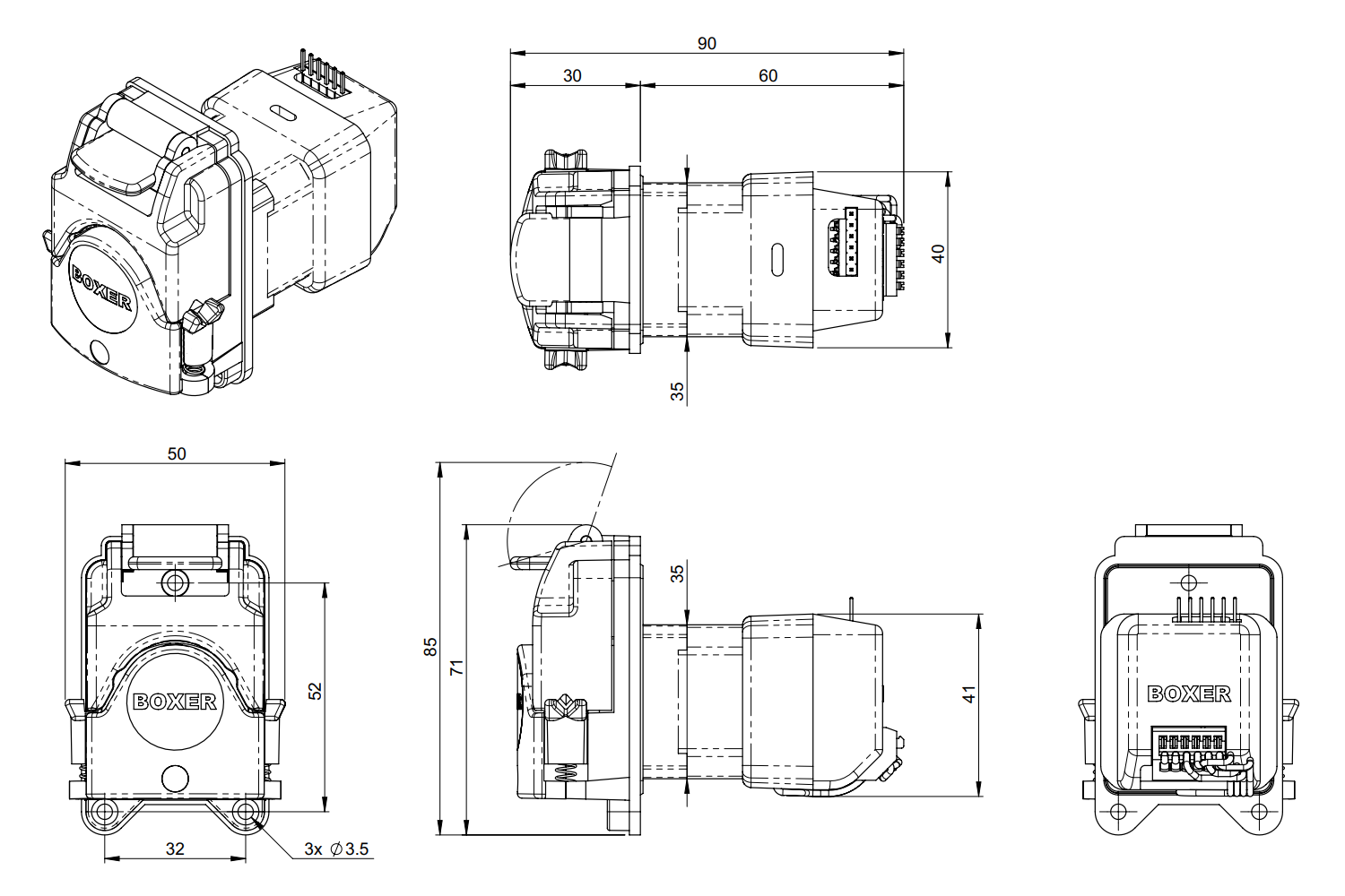 9QX Peristaltic Pump from Boxer